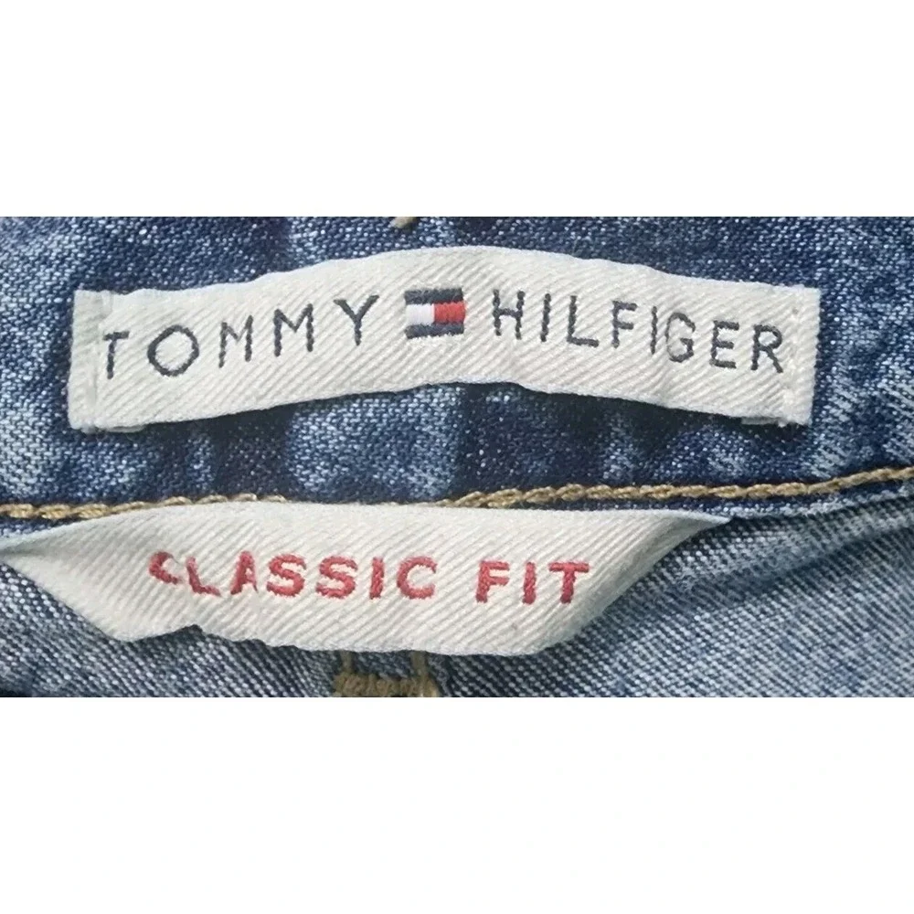 Tommy Hilfiger Jeans High Rise Straight Leg Denim Pants, Size 30‎